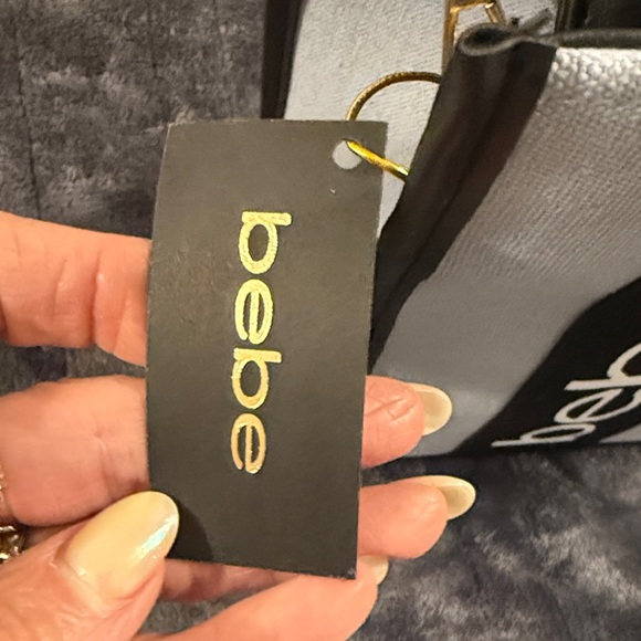 Bebe Black and Gray Tote Bag - Picture 2 of 4